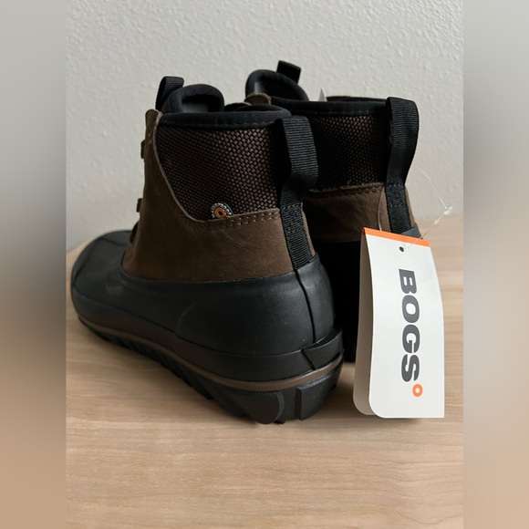 BOGS CASUAL LACE BLACK WATERPROOF WINTER BOOTS FOR MEN Size 8 - Picture 4 of 9